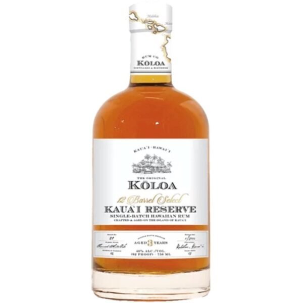 Kōloa 12 Barrel Select Kauaʻi Reserve Aged Hawaiian Rum
